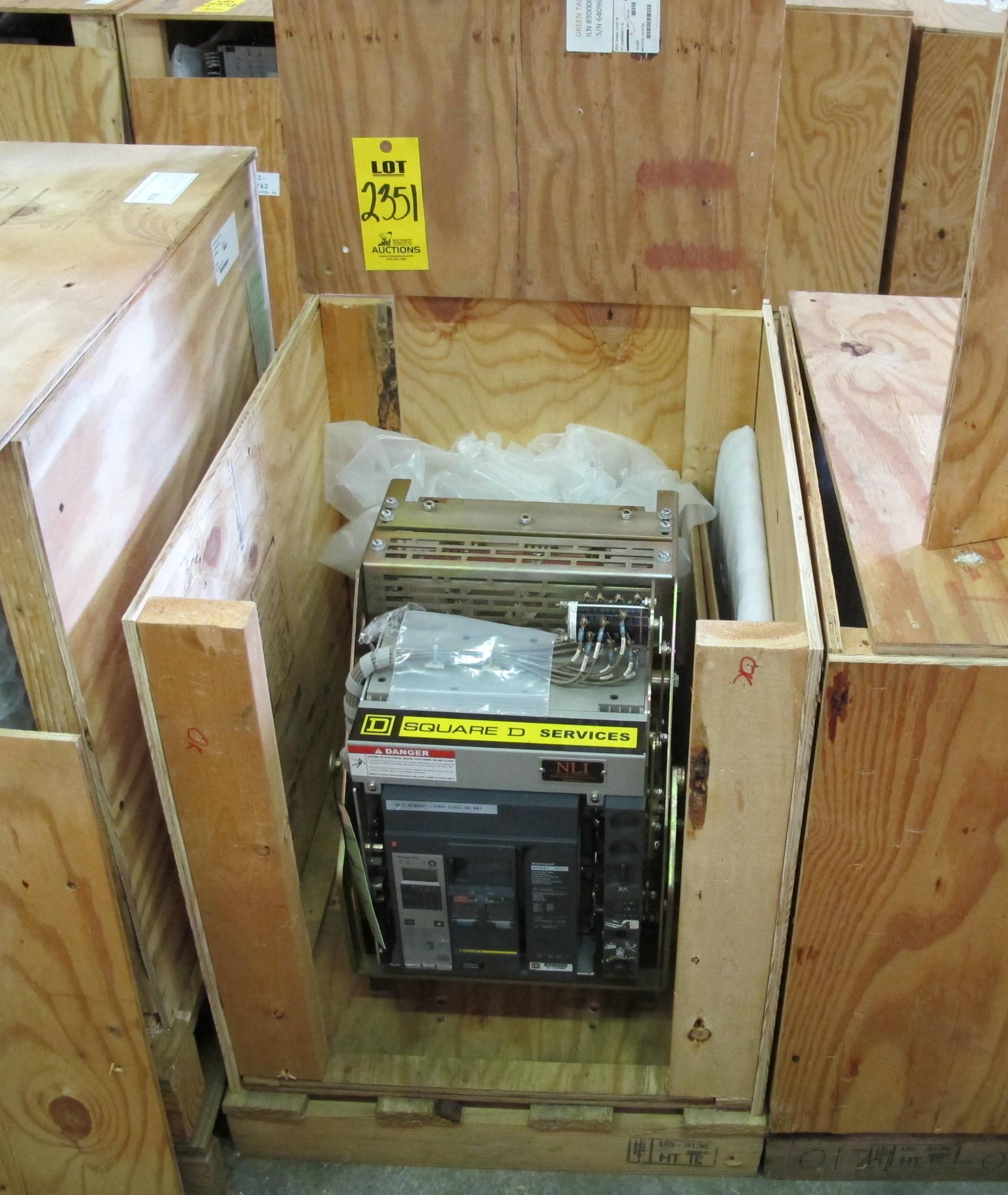 BREAKER, CIRCUIT, 600 FRAME AMP RATING, MASTERPACT NT 08N1 KIND, 3 POLE, 480 VOLT RATING SQUARE D DIRECT REPLACEMENT FOR 1E ABB K-600S INCLUDES ONE NEW 18" DOOR, MOUNTS USING EXISTING HINGES > CONTINUOUS CURRENT: 600A > INTERRUPTING RATING: 30KA @ 535 VAC > 125VDC OPERATED > MICROLOGIC TRIP UNIT 5.0A > 250A SENSOR > 250A SENSOR PLUG > 18" DOOR, PART # NLI-NT08N1-LISB8-EODC-SR-001 (W-44) LOADING & HANDLING FEE $15-